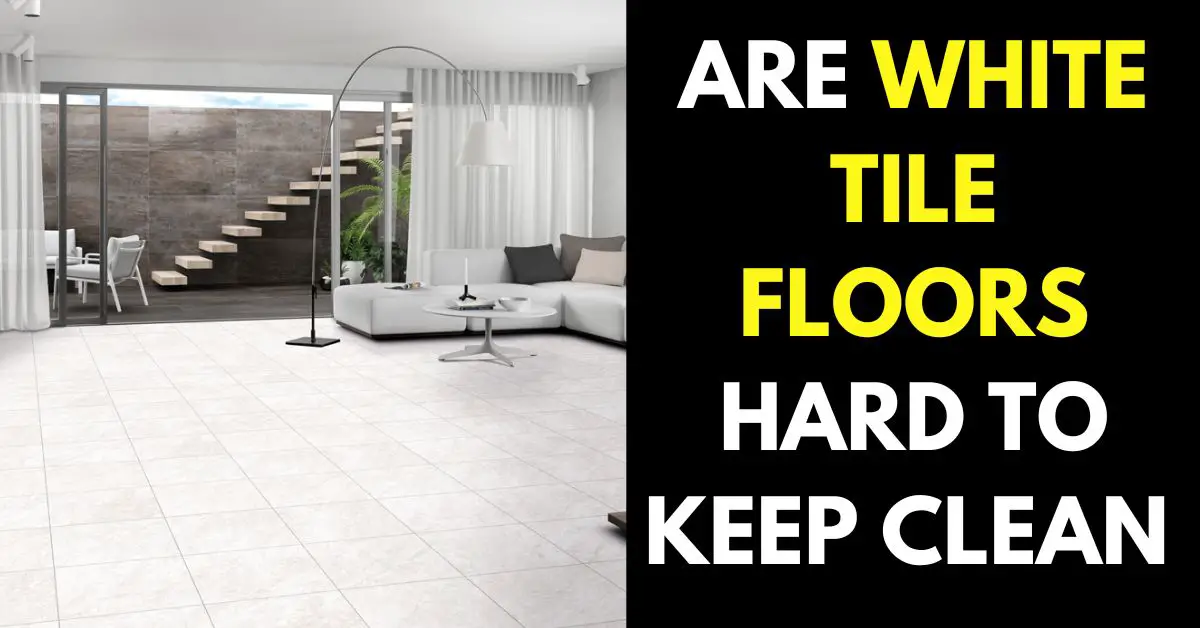 cleaning white tile floors