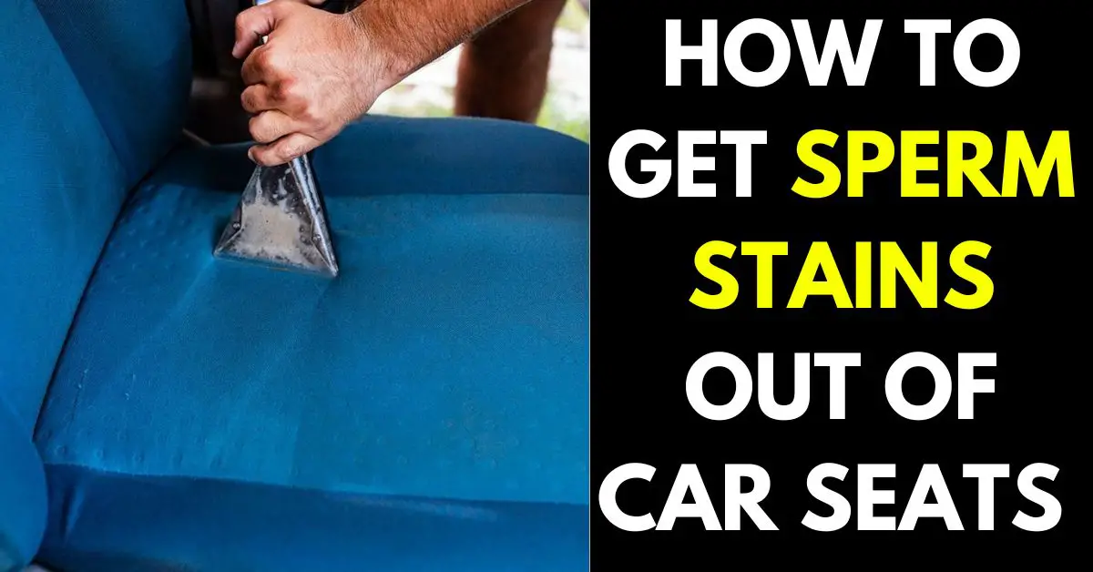 How to Get Sperm Stains Out of Car Seats