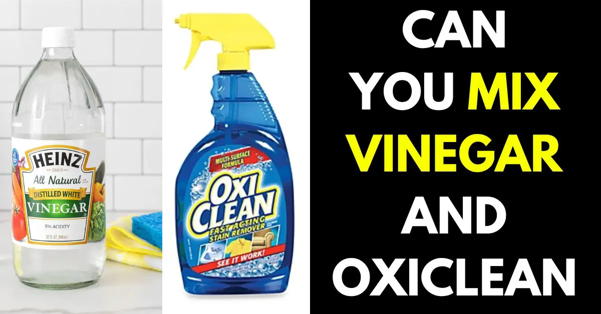 Can You Mix Vinegar and Oxiclean