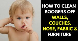 How to Clean Boogers Off Walls, Furniture, Nose, Couch, & Fabric